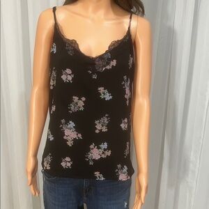 SO Black Floral Lace Camisole